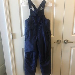 Navy Kids Snow Bibs